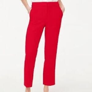 Frnch Paris Red Tapered High-Waist‎ Slim Ankle Trousers Pants - Size L